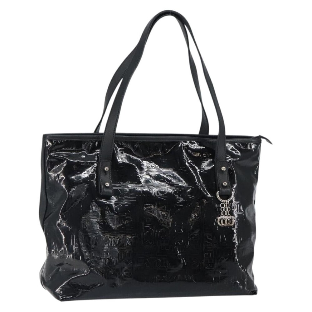 Salvatore Ferragamo Gancini Tote Patent leather